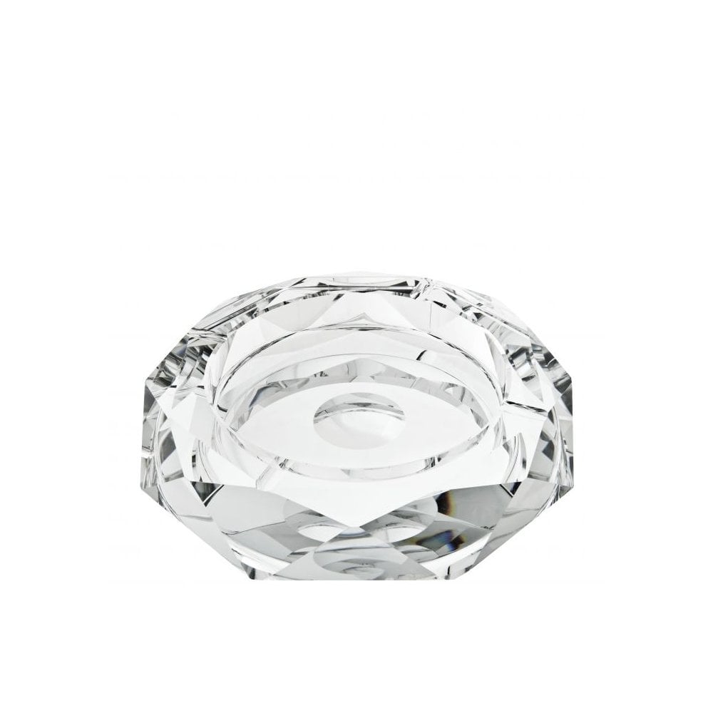 Luxury Crystal Glass Ashtray with Layered Design