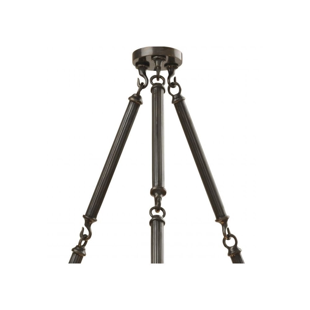 Dazzling Infinity Chandelier with Crystal Elegance and Gunmetal Finish