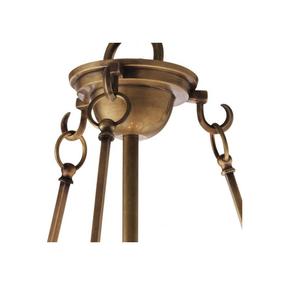 Cameron S Lantern: Vintage Brass Elegance, Clear Glass Enchantment