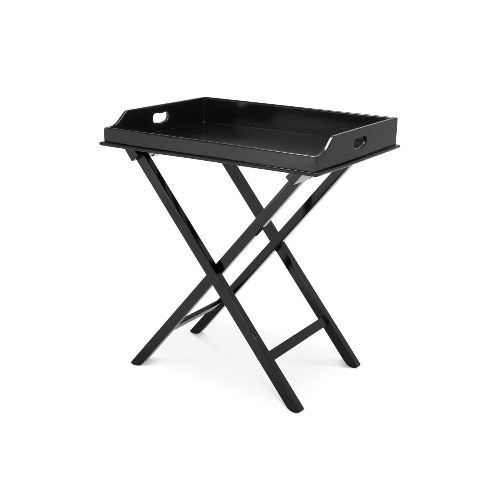 Osborn Butler Tray, Elegant Piano Black Finish