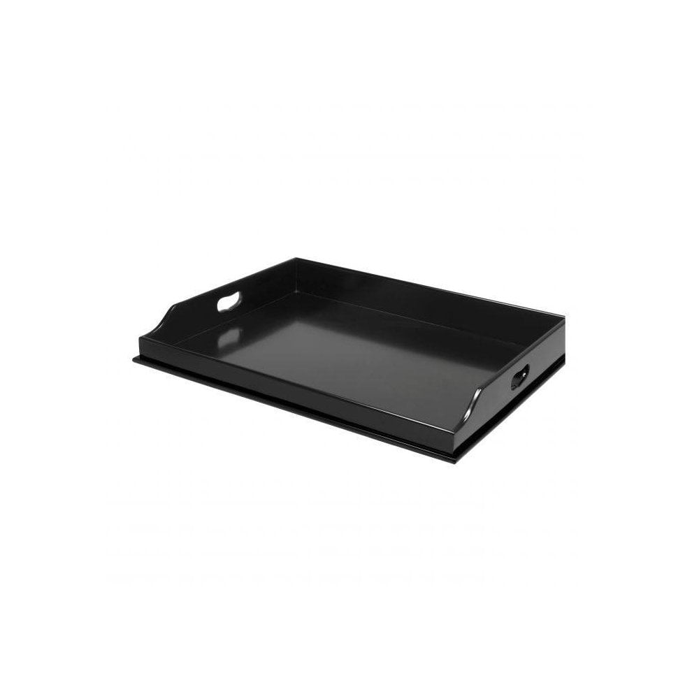 Osborn Butler Tray, Elegant Piano Black Finish