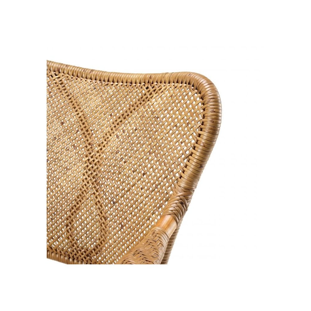 Vintage-Inspired Honey Rattan Armchair - Colony Collection