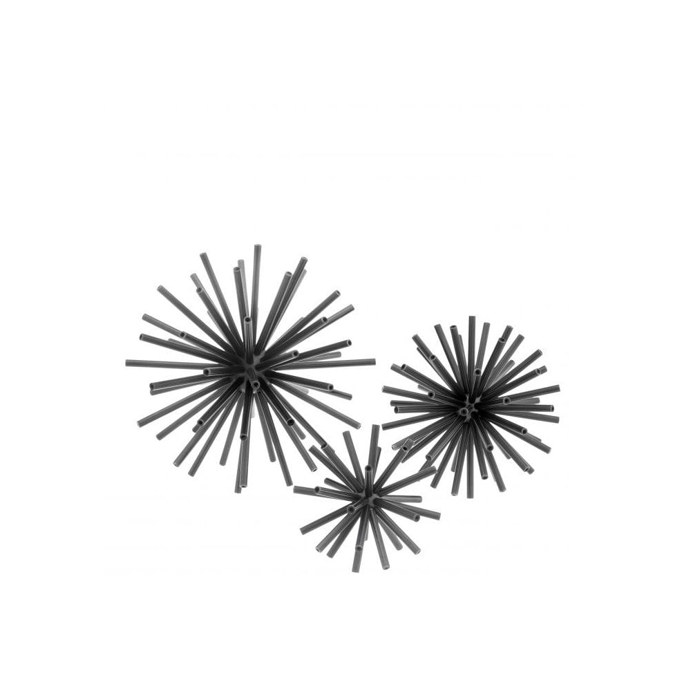 Bronze Meteor Sculptures Trio, Mid-Century Inspired Design