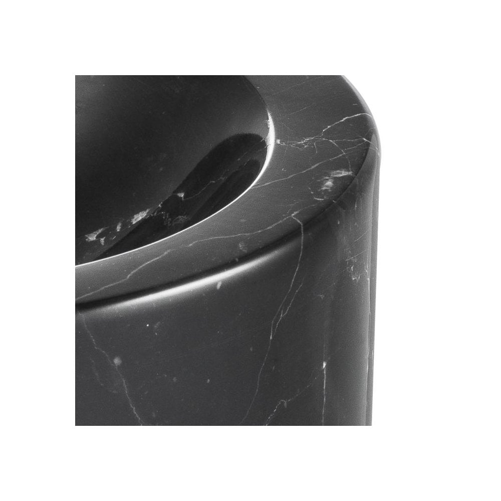 Elegant Black Marble Conex Bowl
