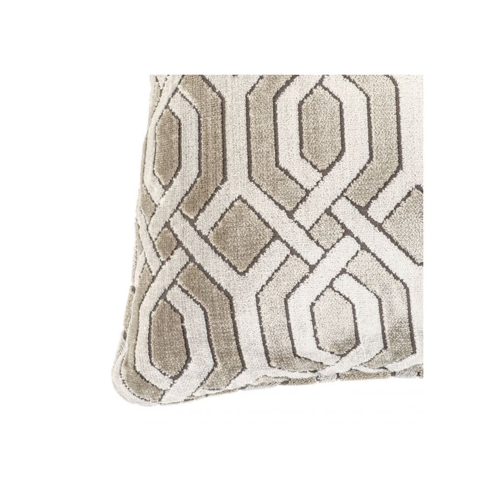 Trellis Grey Velvet Cushion