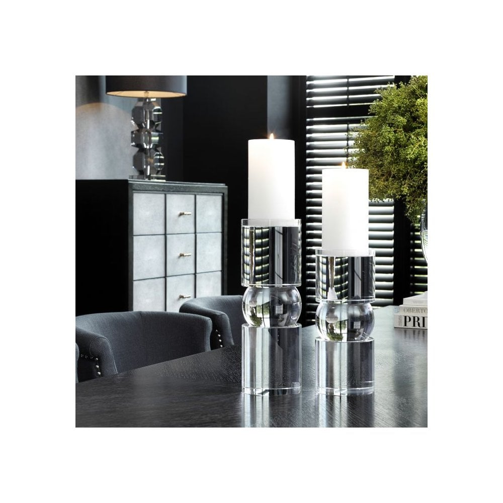 Crystal Elegance Tall Candle Holder