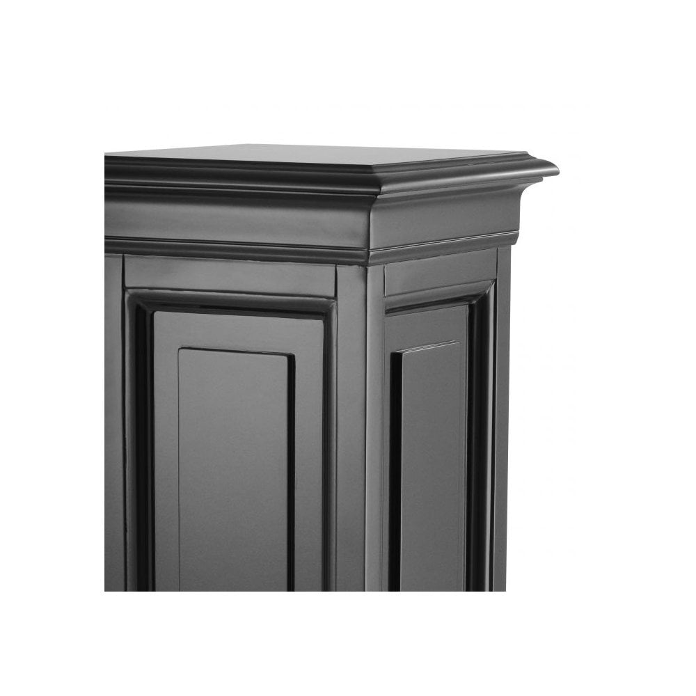 Salvatore M Decorative Column in Elegant Black Finish