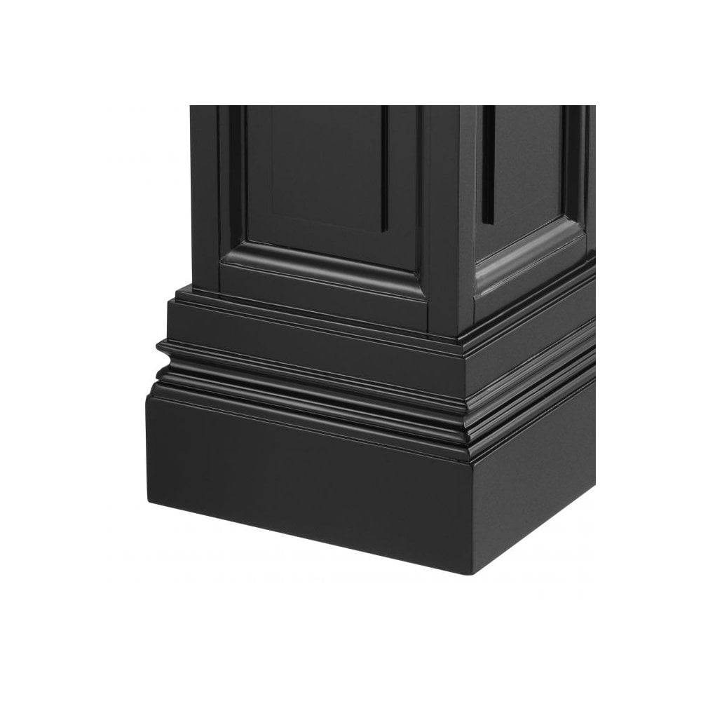 Salvatore M Decorative Column in Elegant Black Finish