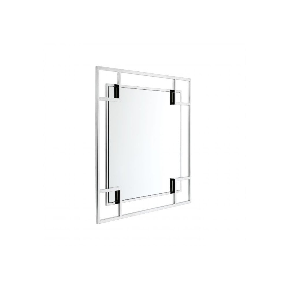 Art Deco Elegance: The Morris Mirror in Polished Steel