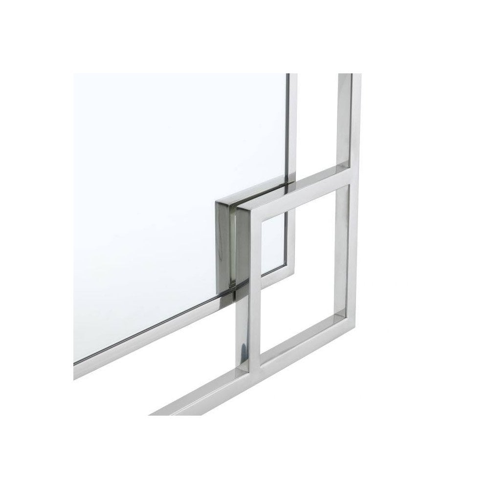 Art Deco Elegance: The Morris Mirror in Polished Steel