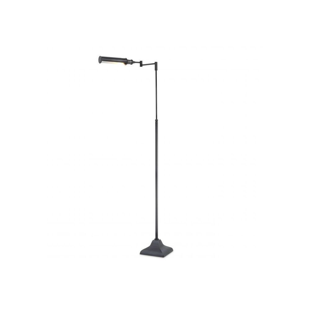 Kingston Bronze Swing Arm Floor Lamp with Adjustable Height
