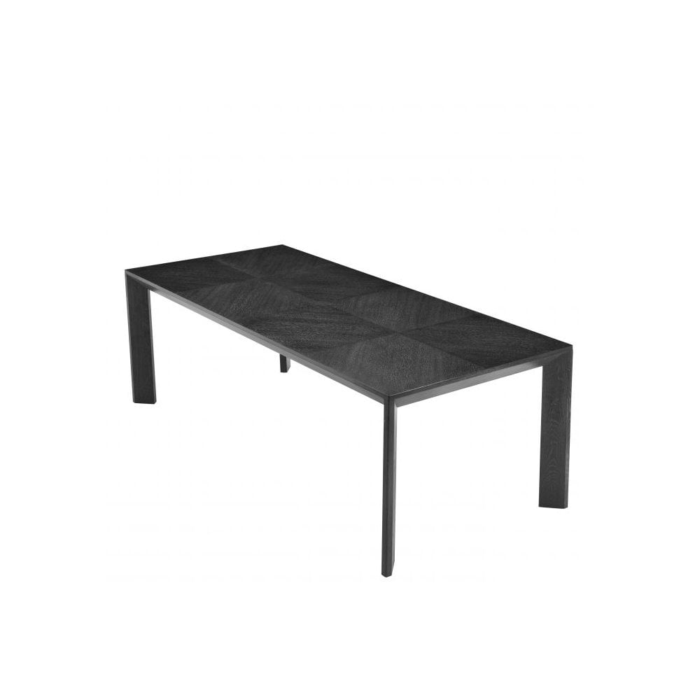 Tremont Charcoal Oak Dining Table with Diagonal Legs