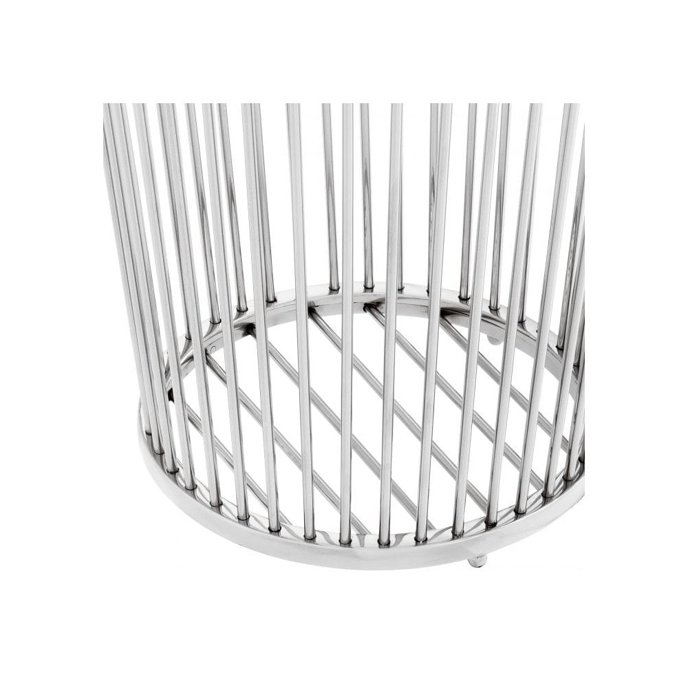 Baleana Polished Stainless Steel Towel Holder Basket