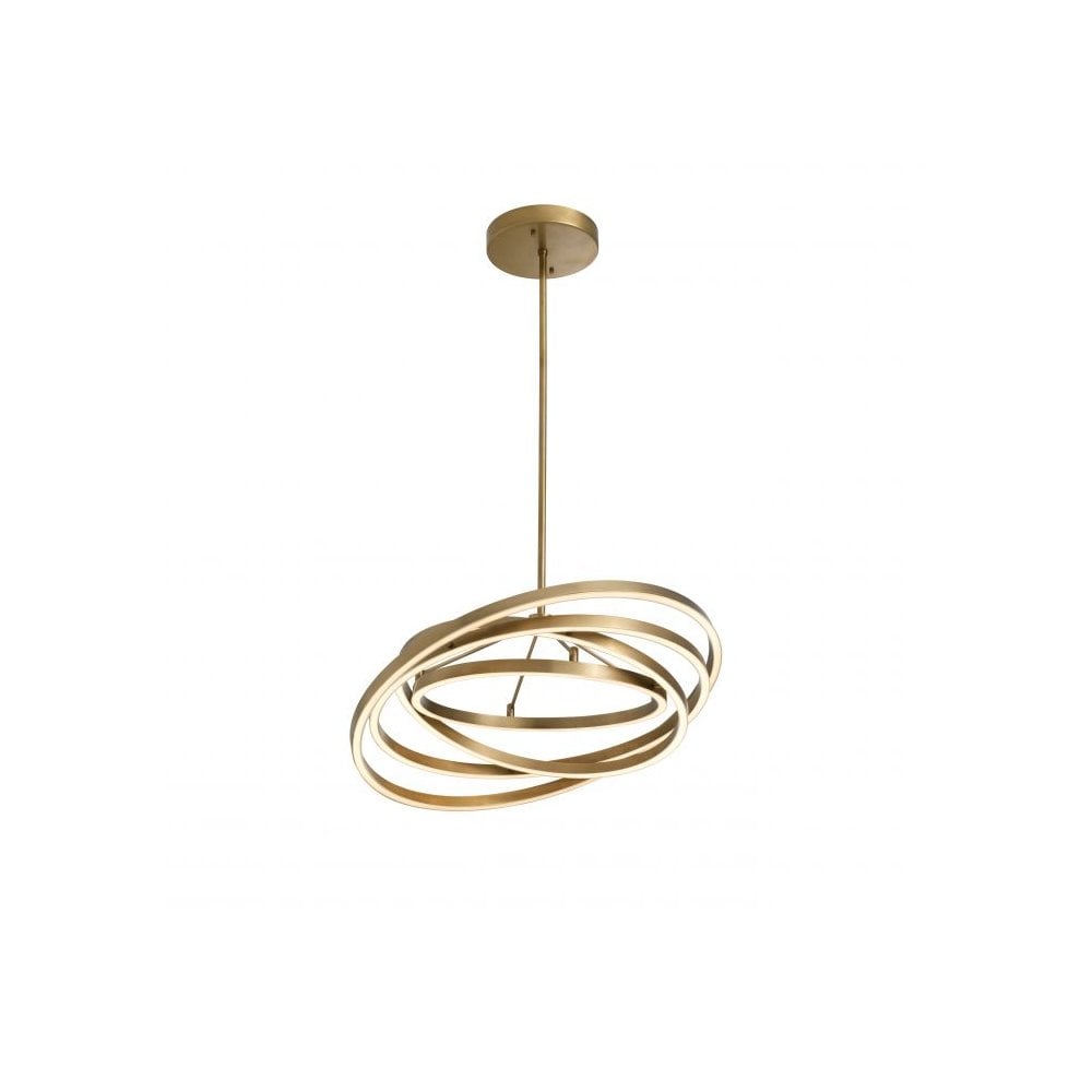 Cassini Ring Chandelier in Antique Brass Finish