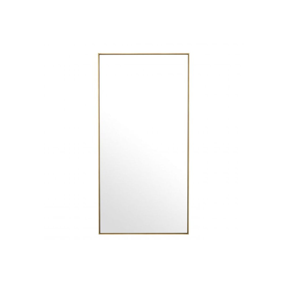 Circular Elegance Mirror in Brushed Brass Finish