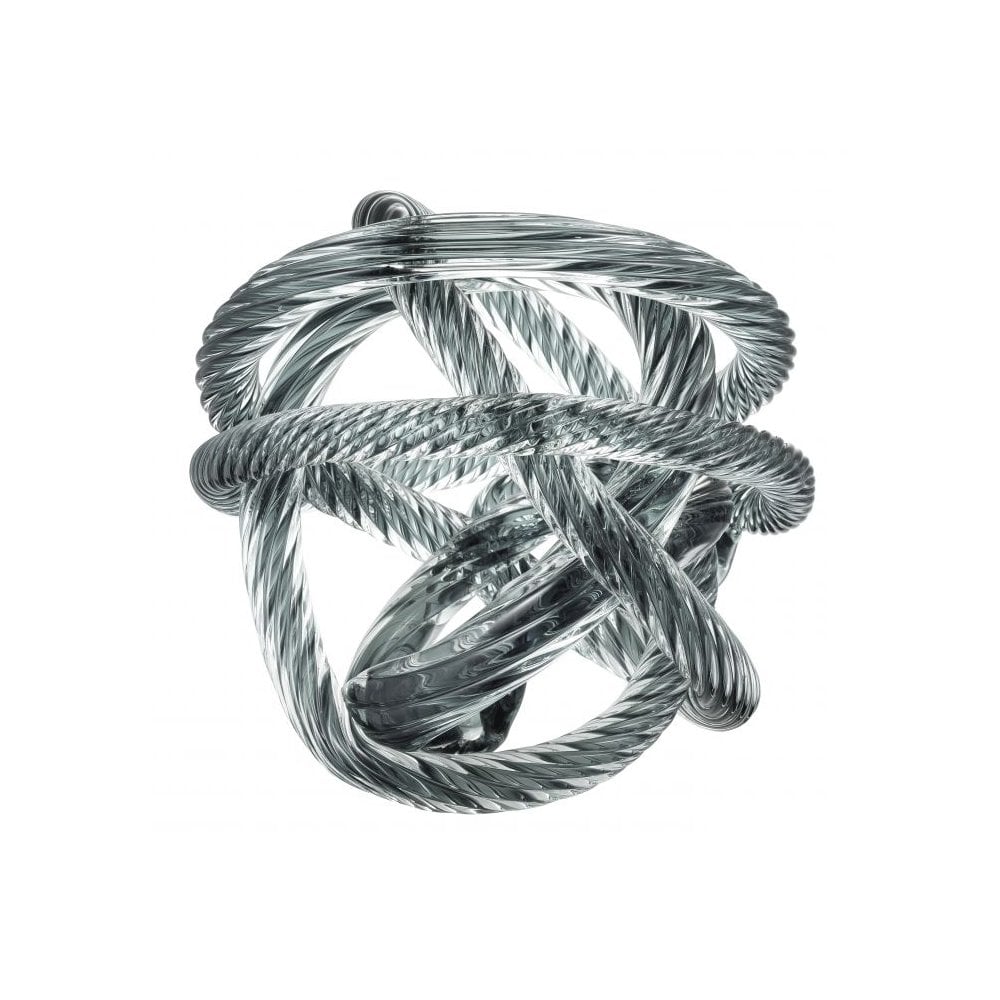 Chic Nautical Glass Desk Accessory Dominico L in Grey Blue