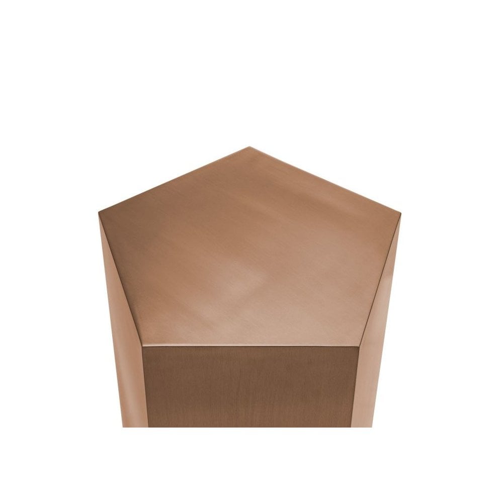 Meissner L Column: Radiant Brushed Copper Pedestal