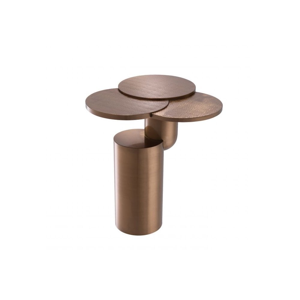 Armstrong Side Table in Elegant Brushed Copper Finish