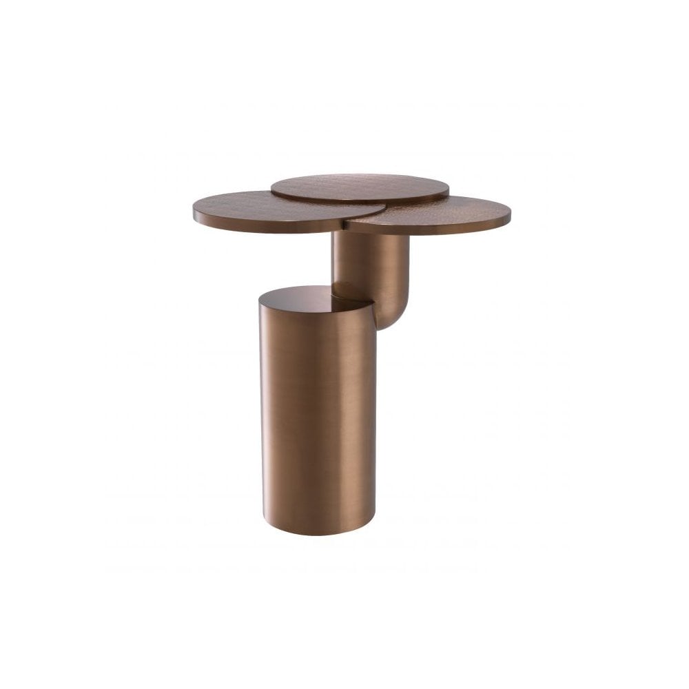 Armstrong Side Table in Elegant Brushed Copper Finish