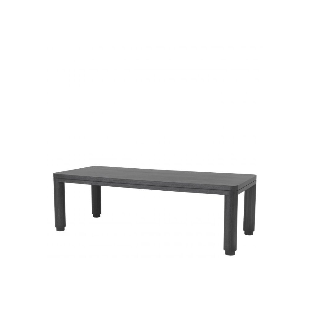 Charcoal Grey Oak Atelier Dining Table - Elegant Indoor Design