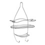 Dara 3 Tier Chrome Shower Caddy With Hooks