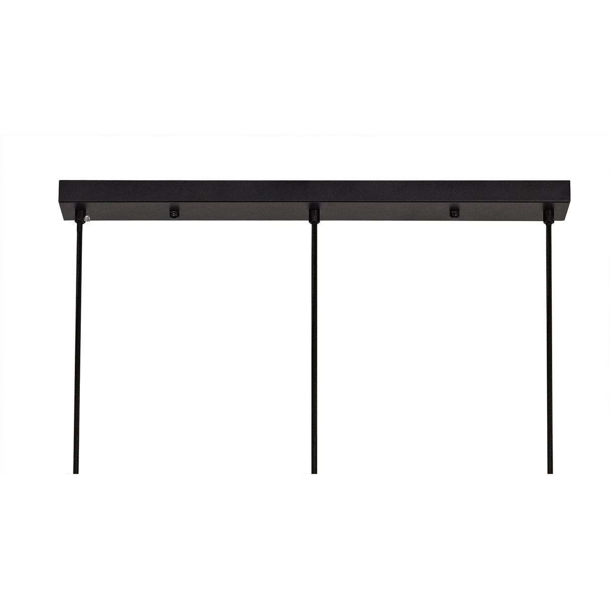 Modern Elegance: 3-Light Adjustable Linear Pendant in Black and Gold