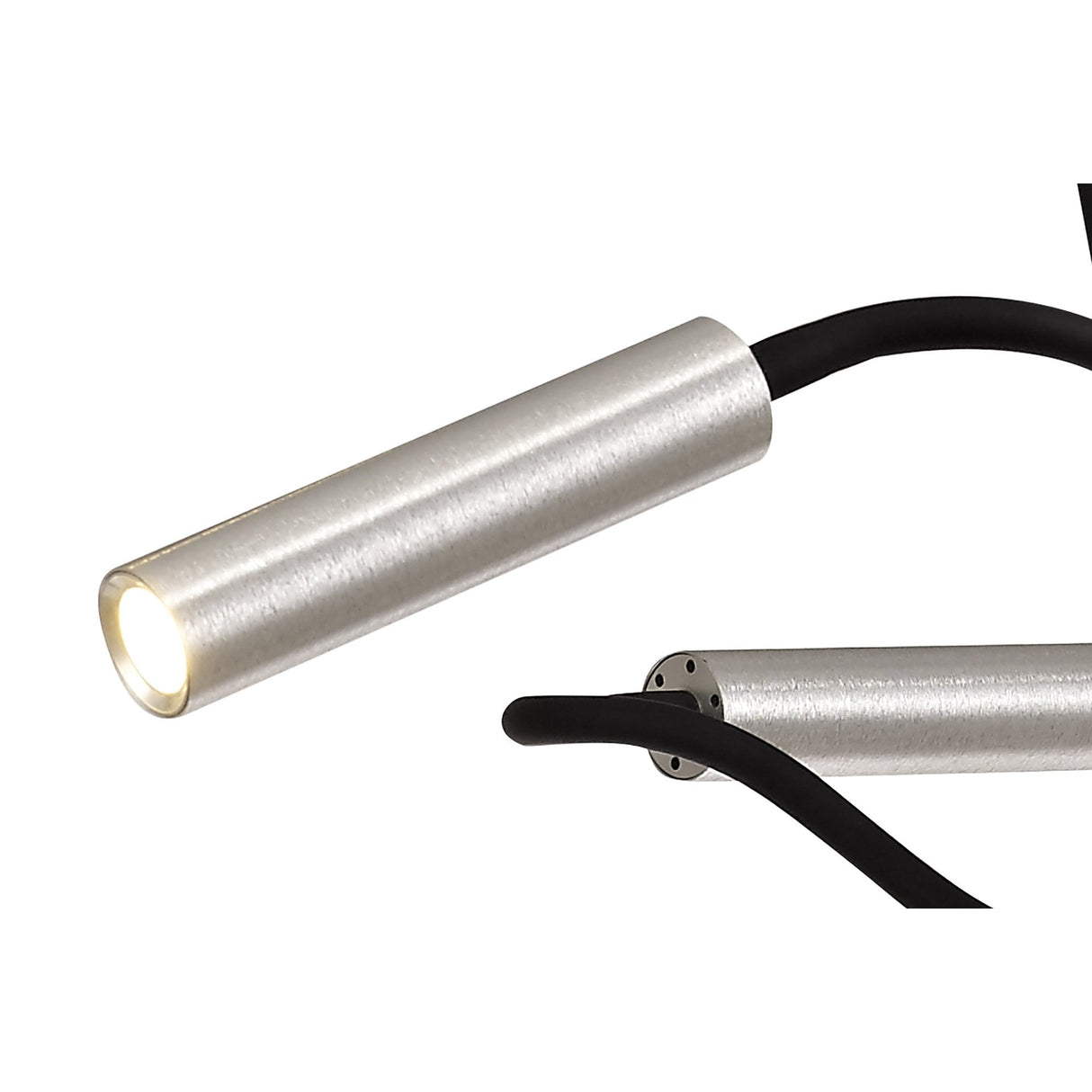 Modern Sputnik Pendant Light, Adjustable 9 Arms, Integrated Dimmable LED, 3000K, 2250lm, Black & Aluminium Finish, 3-Year Warranty