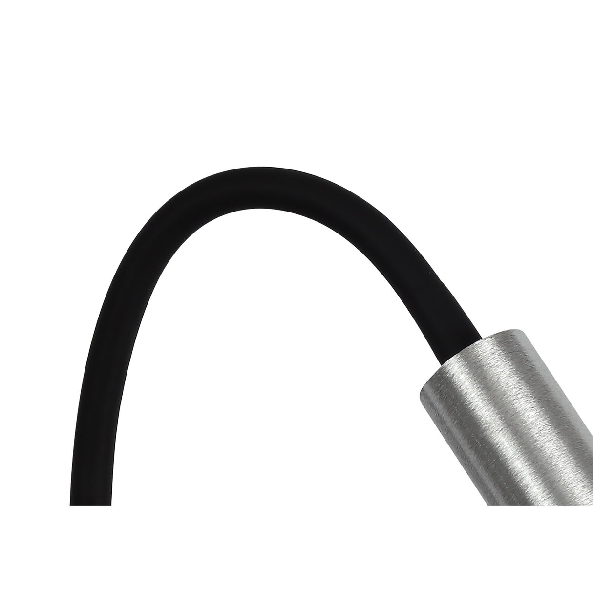 Modern Black and Aluminium Adjustable Wall Lamp with Integrated LED, Switched, 3-Year Warranty