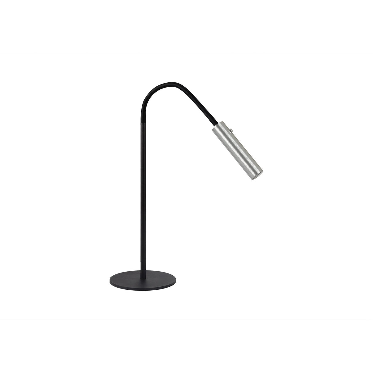 Adjustable Black and Aluminium LED Table Lamp with Touch Dimmer, 3000K Warm White, 3-Year Warranty