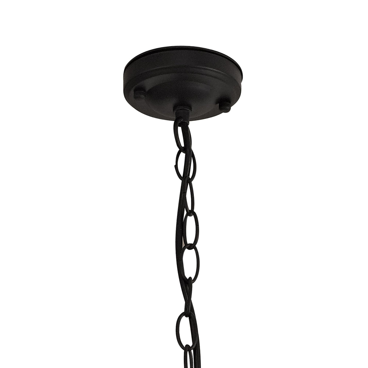 Elegant Black & Gold Pendant Light with Clear Glass Shade, E27, IP54, Adjustable Drop
