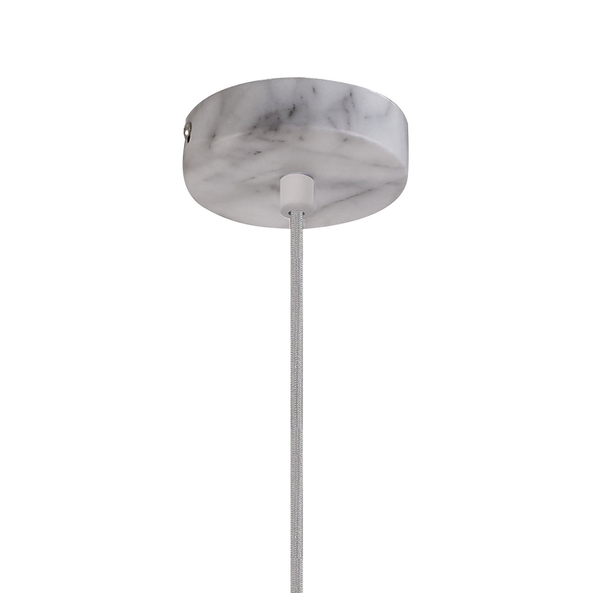 Elegant Marble Effect Adjustable Pendant Light, Single E27 Bulb Fixture