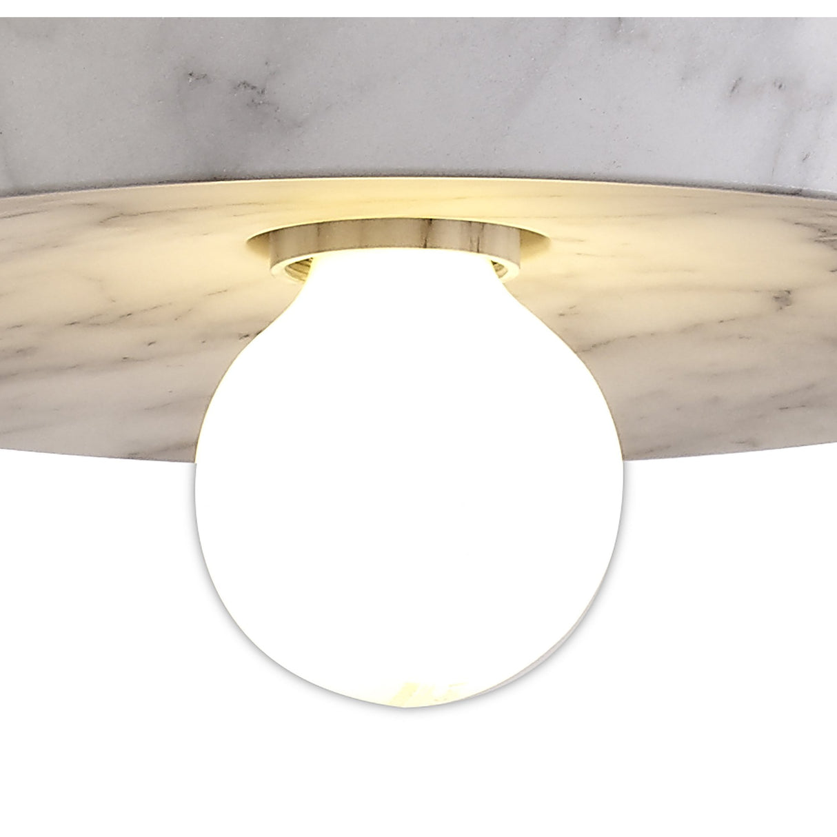 Elegant Marble Effect Adjustable Pendant Light, Single E27 Bulb Fixture