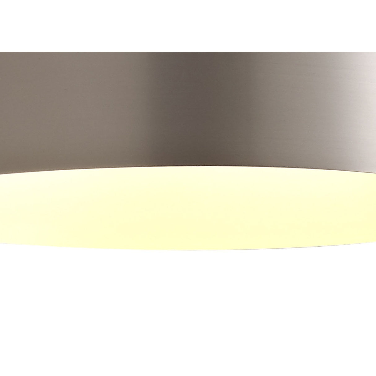 Satin Nickel Pendant Light, Adjustable 1-Light E27 Fixture
