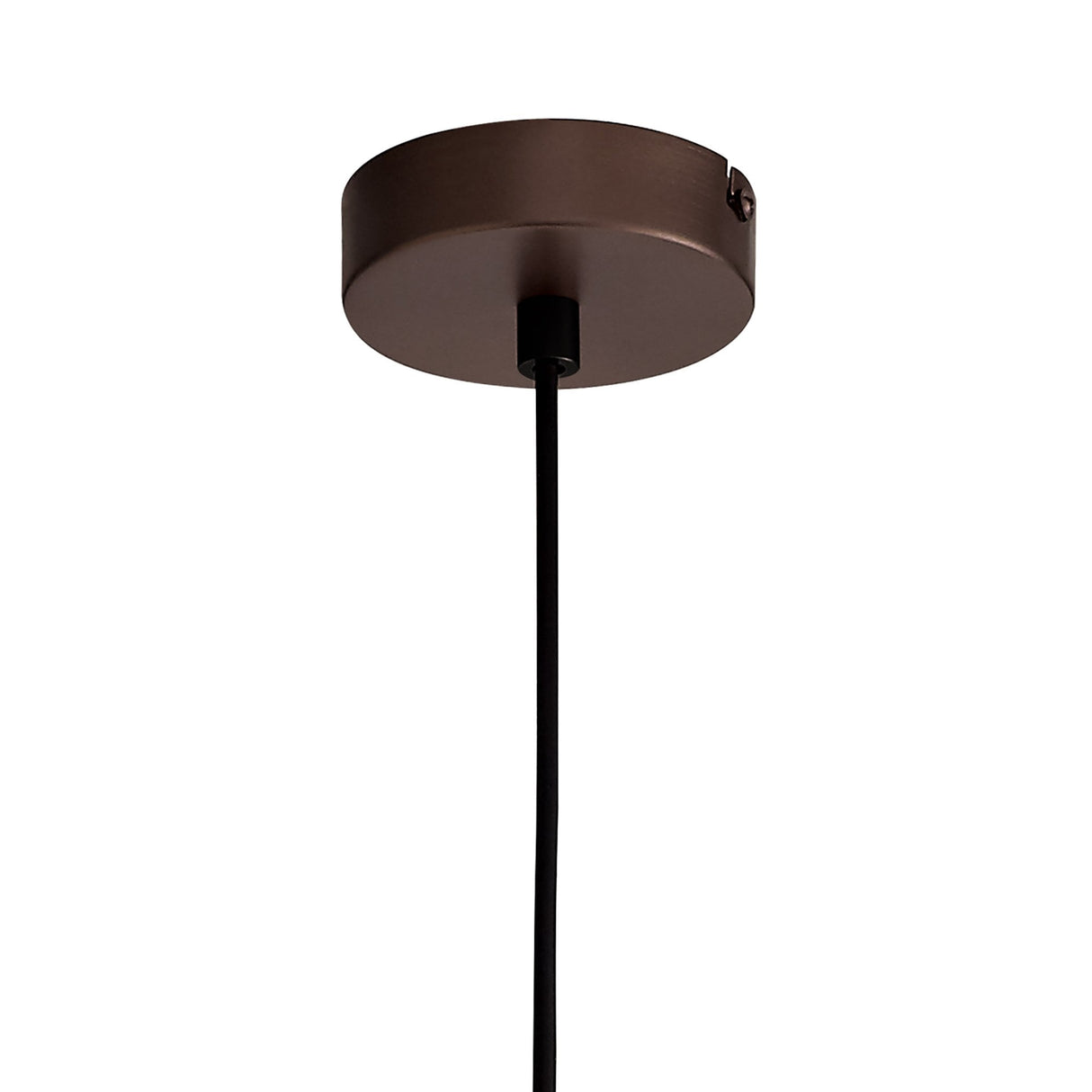 Gloss Coffee Single Pendant Light - Adjustable E27, 1 Light Fixture