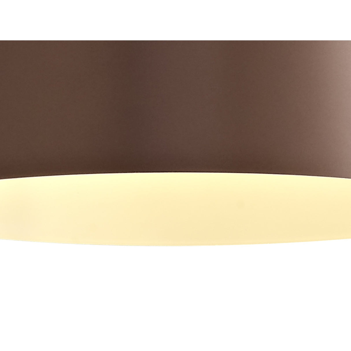 Gloss Coffee Single Pendant Light - Adjustable E27, 1 Light Fixture