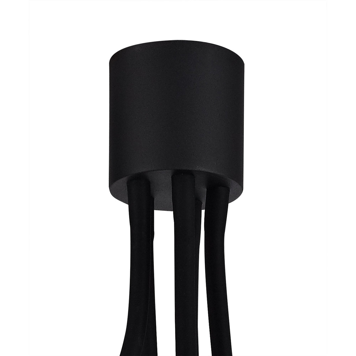 Adjustable 5-Light Ceiling Fixture in Satin Black and Brushed Copper