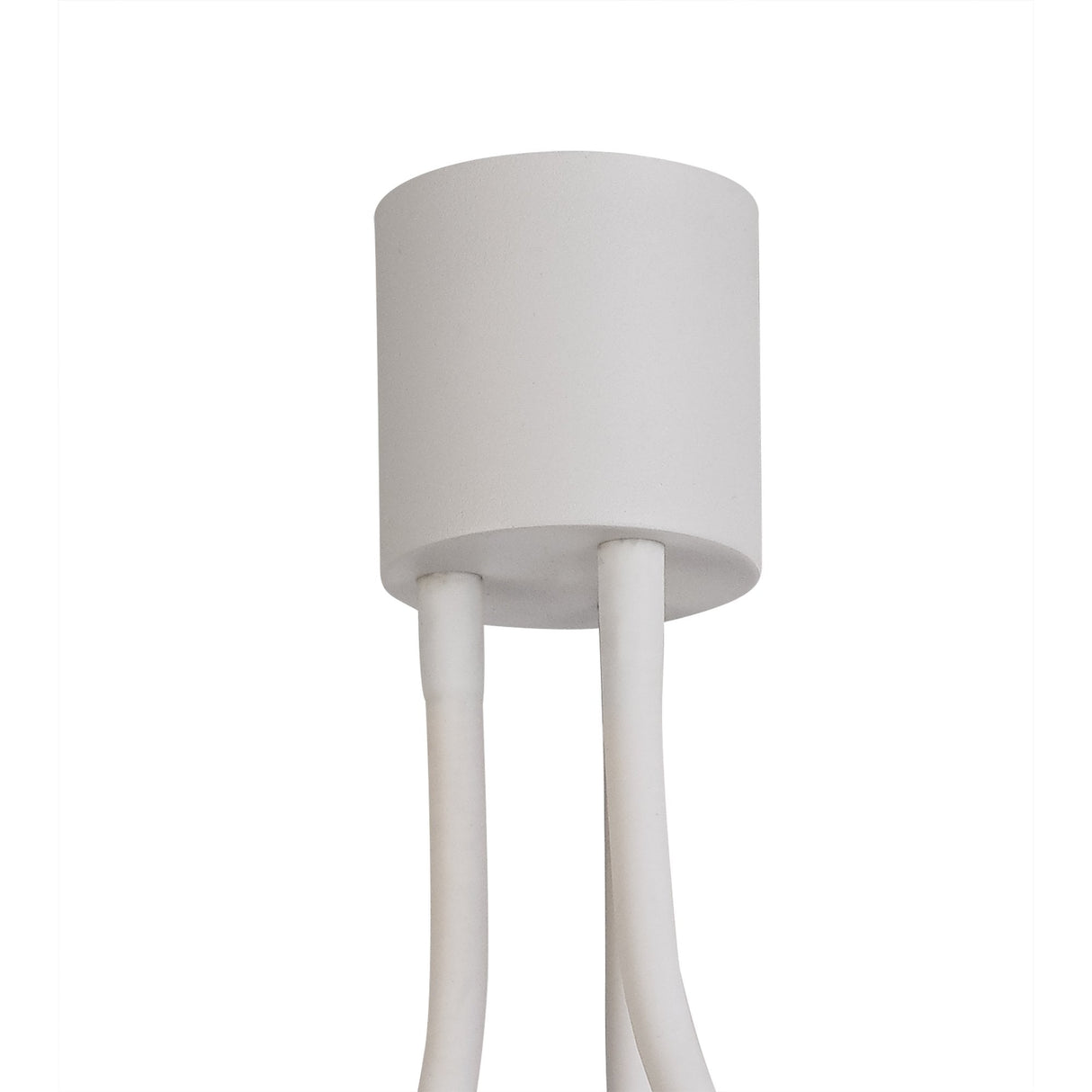 Versatile Ceiling Light Trio in Satin White and Nickel Finish