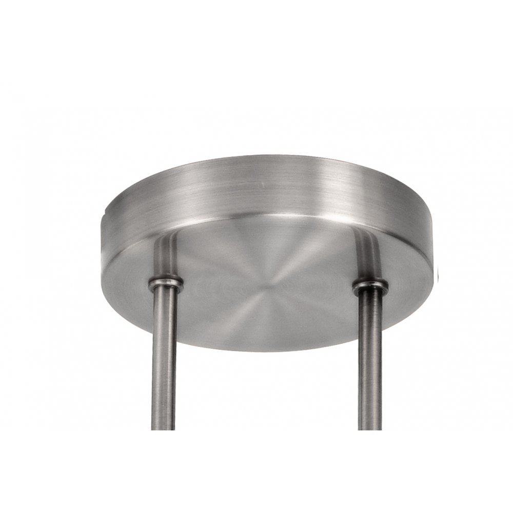 Polished Chrome and Smoked Glass Semi-Flush Ceiling Fixture with 4 G9 Bulb Capacity