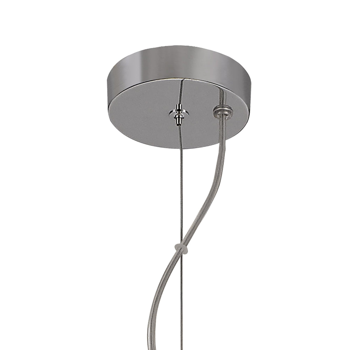 Modern Elegance: 5-Light Chrome Pendant with Smoked Glass Shades