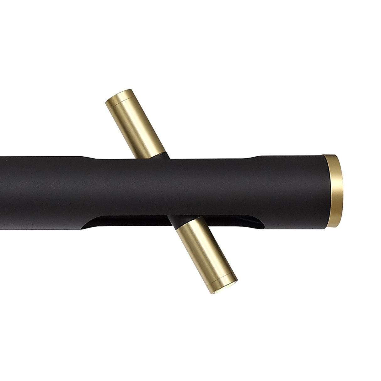 Elegant Linear LED Pendant Light in Sand Black and Gold - 3000K Warm White, 2800lm, Integrated 20W Total, 3-Year Warranty