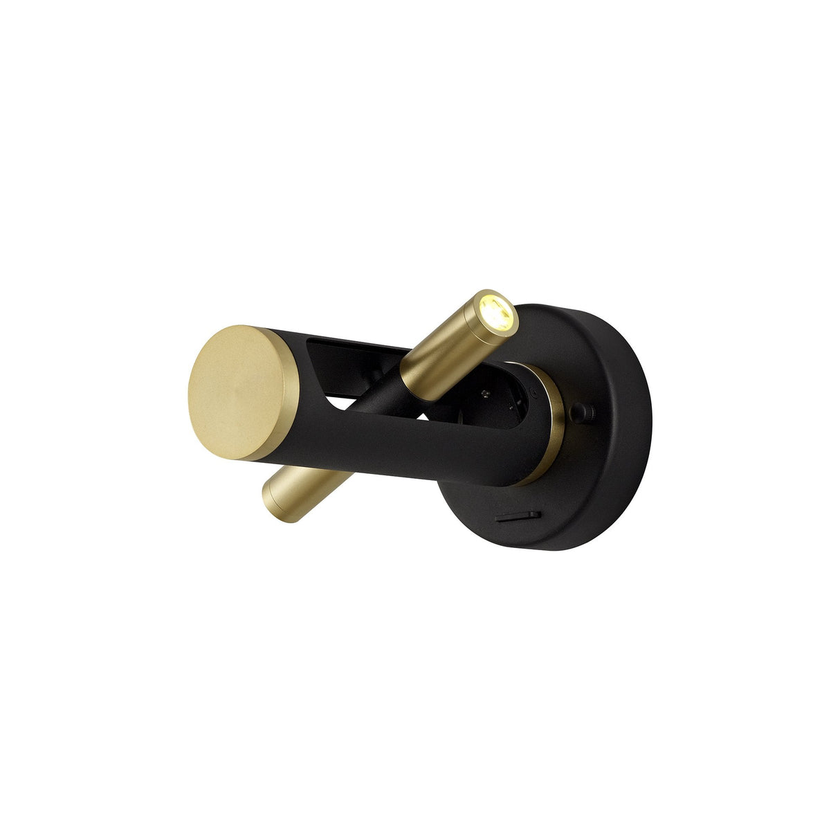 Modern Sand Black and Gold LED Wall Light - 3-Year Warranty