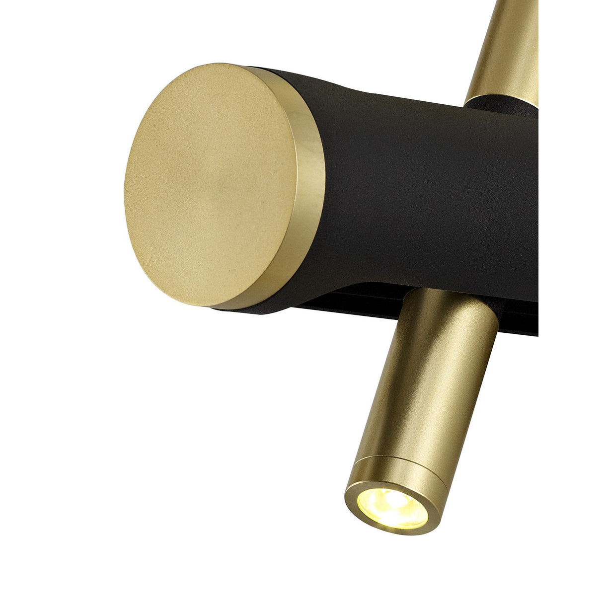 Modern Sand Black and Gold LED Wall Light - 3-Year Warranty
