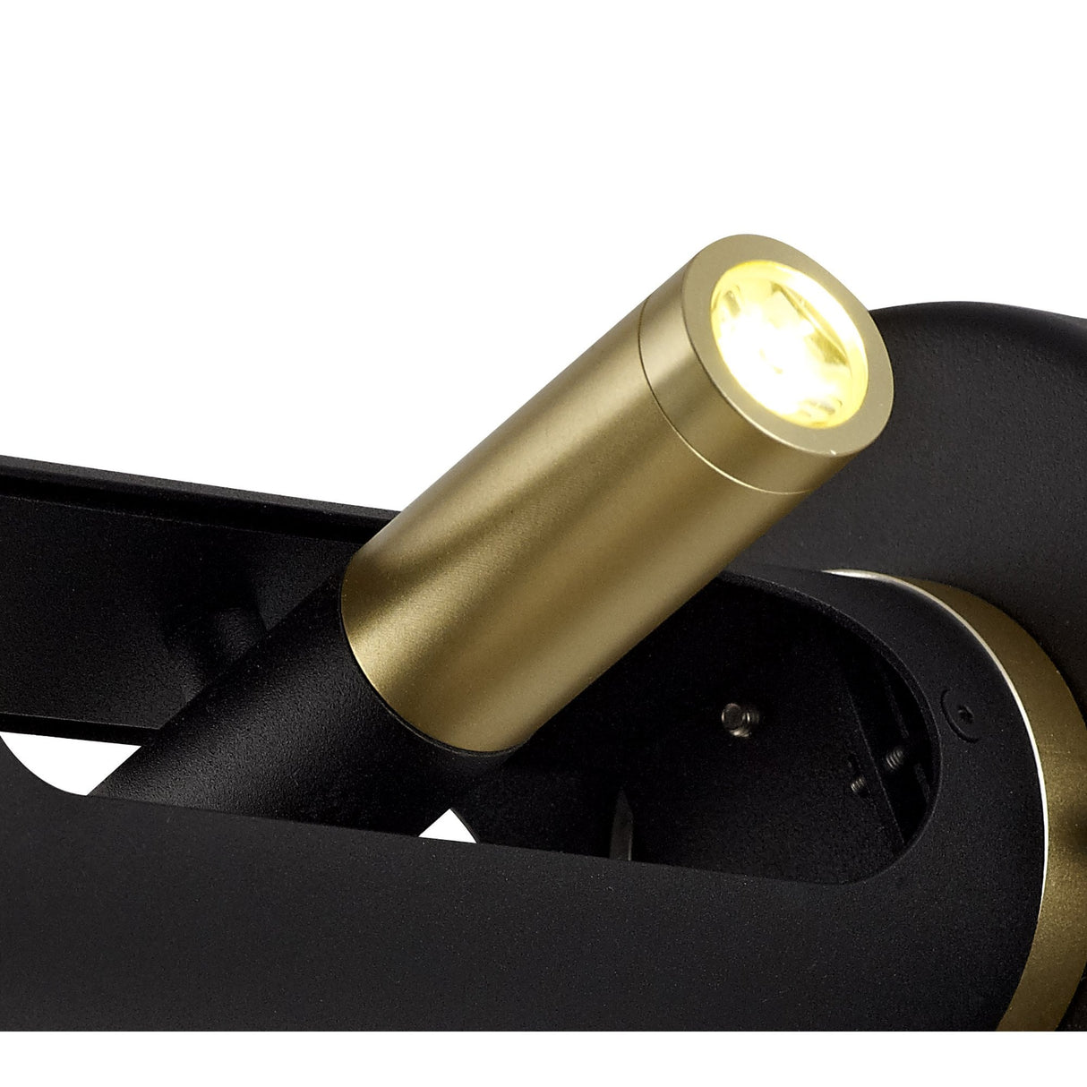 Modern Sand Black and Gold LED Wall Light - 3-Year Warranty