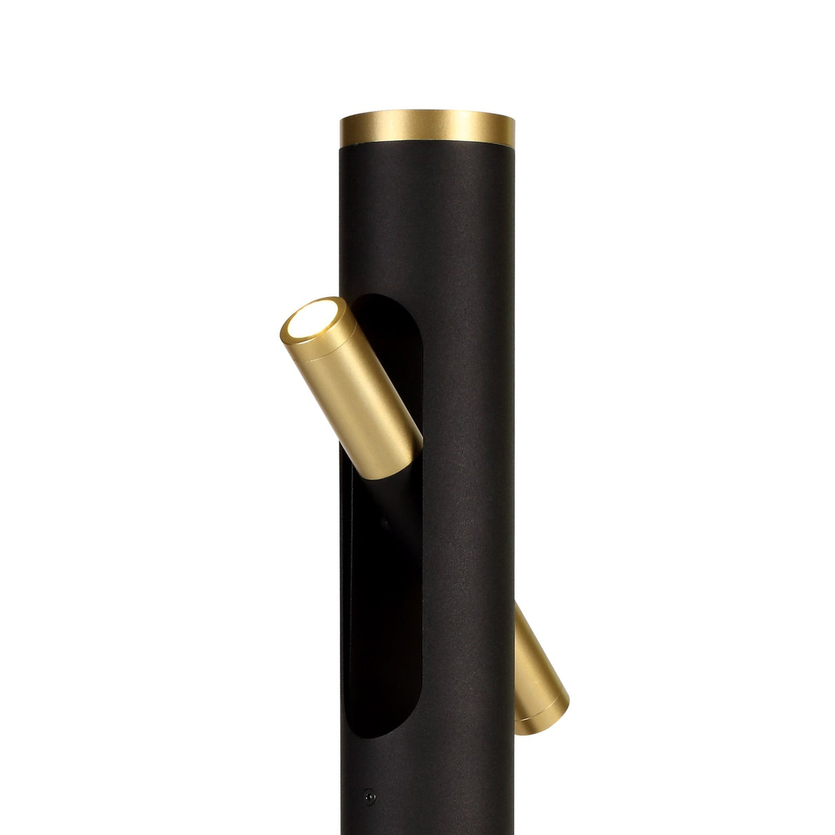 Elegant Sand Black and Gold LED Table Lamp with Warm White Glow, 2x2W, 560lm, 3-Year Warranty