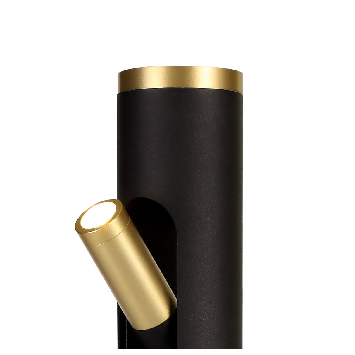 Elegant Sand Black and Gold LED Table Lamp with Warm White Glow, 2x2W, 560lm, 3-Year Warranty