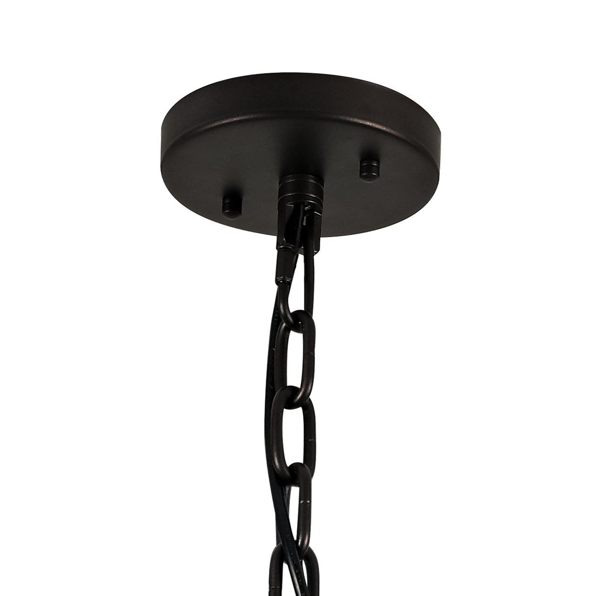 Elegant 10-Light Circular Chandelier, Brown Oxide Finish