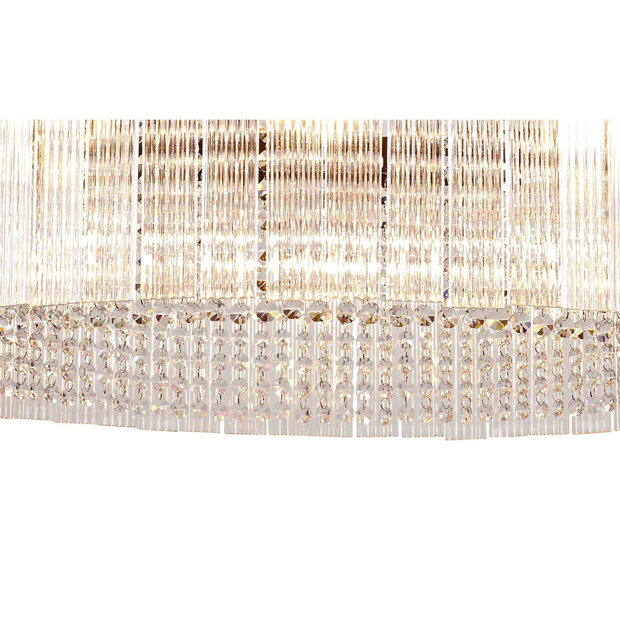 Elegant 10-Light Circular Chandelier, Brown Oxide Finish