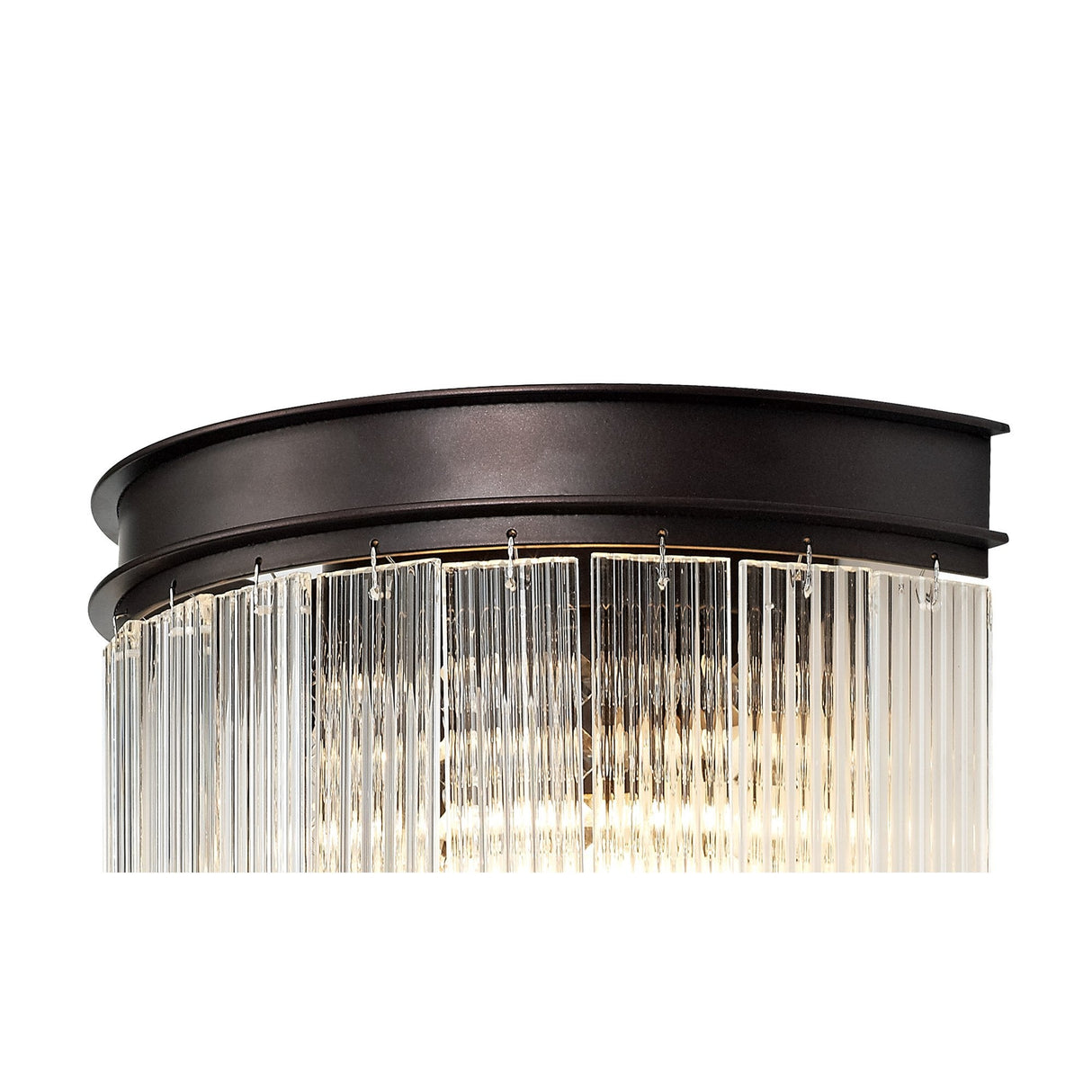 Rustic Elegance Dual Sconce Light with Clear Accents