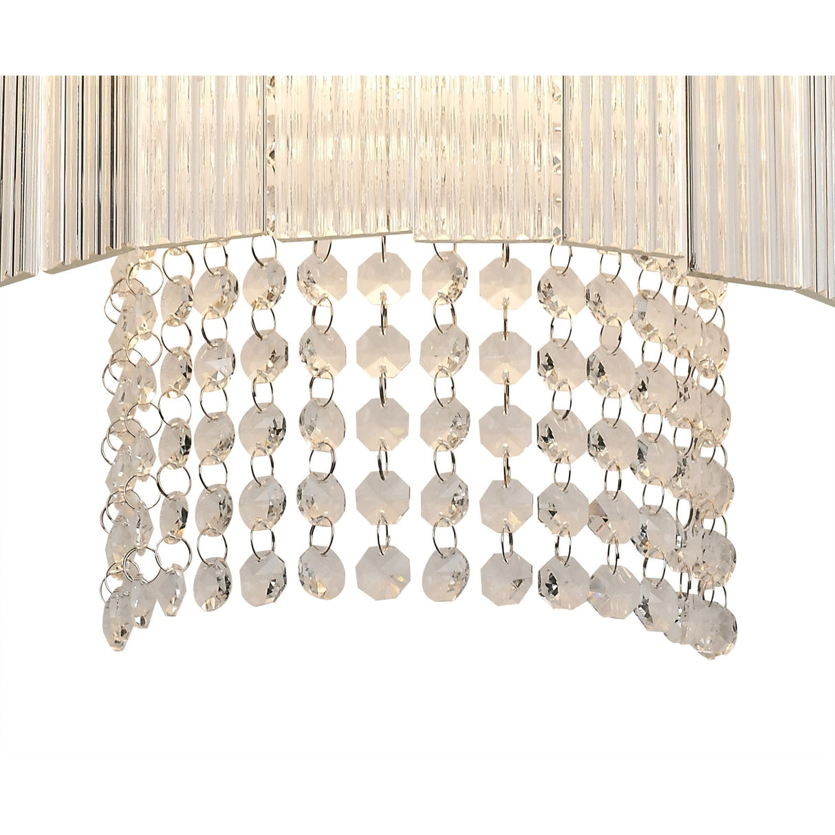 Rustic Elegance Dual Sconce Light with Clear Accents