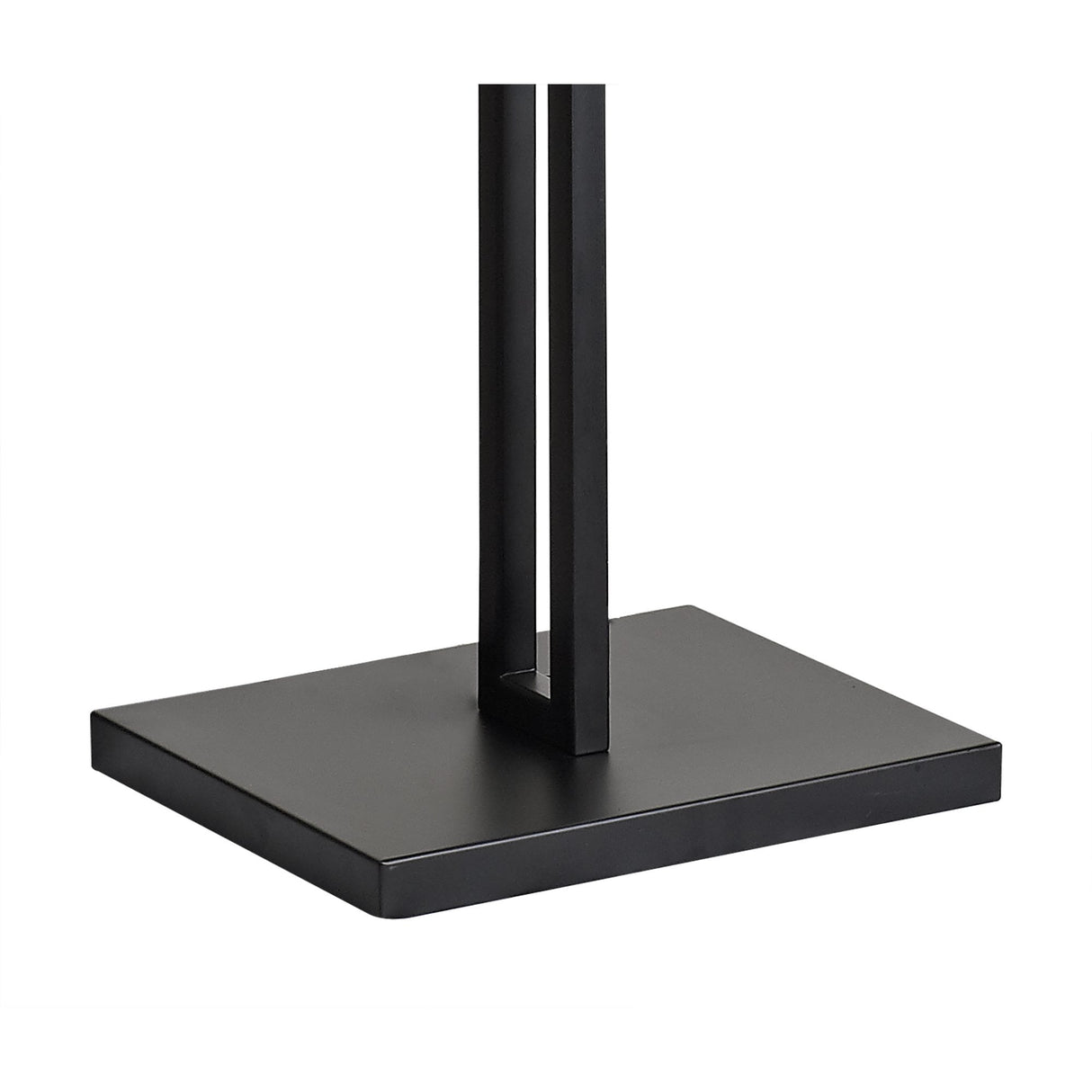 Elegant Matt Black Floor Lamp with Artistic Crystal Sand Glass Shades